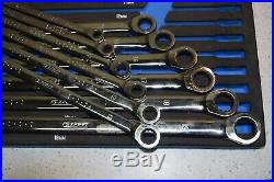 Expert 12pc Extra Long Ratcheting Metric Combination Wrench Set 8-19mm E111120