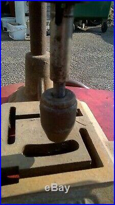 Fabulous Vintage/Antique -Union Hand Drill Pillar/Bench Hand Cranked 35