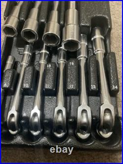 Facom 8-19mm Angle Socket Spanner Set Made In France In A Storage Case 10 Pcs