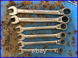 Facom combination ratchet spanner 10mm, 12mm, 13mm, 15mm, 17mm, 19mm