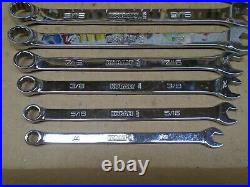 First Generation Kobalt USA 9-Piece SAE 12-Point Combination Wrench Set Nice