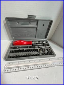 Flex Head Ratchet SUNEX 9732 44 Piece 1/4 Drive Mini Dual WithSocket & Bits