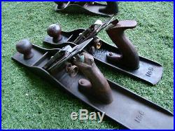 Four Antique Vintage Stanley Bailey #3 4 5 6 Hand Planes