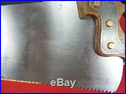 George & Ohlen Bishop Hand Saw 4 1/2 PPI Rip Saw, Rare, sharpened & Tuned, (524)