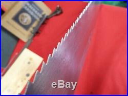 George & Ohlen Bishop Hand Saw 4 1/2 PPI Rip Saw, Rare, sharpened & Tuned, (524)