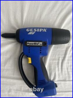 Gesipa Powerbird Pro Gold Edition Rivet Gun + Battery + Spare Head