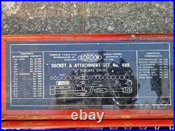 Gordon Socket & Attachment set No. 488 1/2 Sq drive Used Gordon Socket & Attachment set No. 488 1/2 Sq drive Used