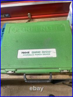Greenlee 7804E Hydraulic Punch Driver Spare Or Repair