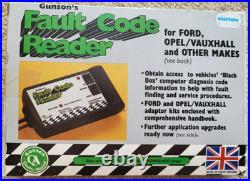 Gunson's Fault Code Reader for Ford and Vauxhall Original box Halfords Tag
