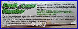 Gunson's Fault Code Reader for Ford and Vauxhall Original box Halfords Tag