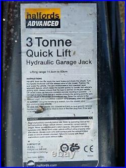 Halfords advanced 3-tonne Trolley Jack Used Collection Only