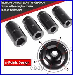 Harmonic Balancer Socket Set Crank Bolt Socket Removal Tool 17MM 21MM 22M 27MM Harmonic Balancer Socket Set Crank Bolt Socket Removal Tool 17MM 21MM 22M 27MM