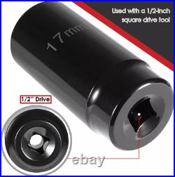 Harmonic Balancer Socket Set Crank Bolt Socket Removal Tool 17MM 21MM 22M 27MM Harmonic Balancer Socket Set Crank Bolt Socket Removal Tool 17MM 21MM 22M 27MM