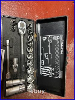 Hazet 3/8 Imperial 12 Point Socket Set 7/16 To 15/16 884