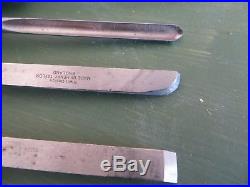 Henry Taylor tools limited Diamic woodturning lathe chisels set of 8 vintage