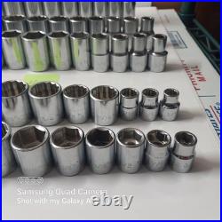 Husky Professional Master Socket Set lot 1/4,3/8,1/2 Drive Metric SAE 133 Pc Husky Professional Master Socket Set lot 1/4,3/8,1/2 Drive Metric SAE 133 Pc