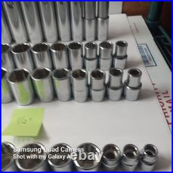 Husky Professional Master Socket Set lot 1/4,3/8,1/2 Drive Metric SAE 133 Pc Husky Professional Master Socket Set lot 1/4,3/8,1/2 Drive Metric SAE 133 Pc