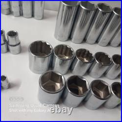 Husky Professional Master Socket Set lot 1/4,3/8,1/2 Drive Metric SAE 133 Pc Husky Professional Master Socket Set lot 1/4,3/8,1/2 Drive Metric SAE 133 Pc