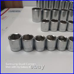 Husky Professional Master Socket Set lot 1/4,3/8,1/2 Drive Metric SAE 133 Pc Husky Professional Master Socket Set lot 1/4,3/8,1/2 Drive Metric SAE 133 Pc