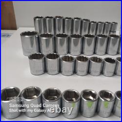 Husky Professional Master Socket Set lot 1/4,3/8,1/2 Drive Metric SAE 133 Pc Husky Professional Master Socket Set lot 1/4,3/8,1/2 Drive Metric SAE 133 Pc
