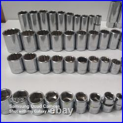 Husky Professional Master Socket Set lot 1/4,3/8,1/2 Drive Metric SAE 133 Pc Husky Professional Master Socket Set lot 1/4,3/8,1/2 Drive Metric SAE 133 Pc