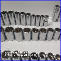 Husky Professional Master Socket Set lot 1/4,3/8,1/2 Drive Metric SAE 133 Pc Husky Professional Master Socket Set lot 1/4,3/8,1/2 Drive Metric SAE 133 Pc