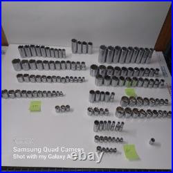 Husky Professional Master Socket Set lot 1/4,3/8,1/2 Drive Metric SAE 133 Pc Husky Professional Master Socket Set lot 1/4,3/8,1/2 Drive Metric SAE 133 Pc