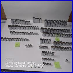 Husky Professional Master Socket Set lot 1/4,3/8,1/2 Drive Metric SAE 133 Pc Husky Professional Master Socket Set lot 1/4,3/8,1/2 Drive Metric SAE 133 Pc