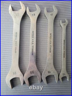 Imprex U. S. A. Titanium Non-magnetic Wrenches 4 Assorted Metric, Double Open End