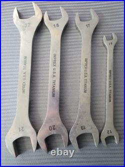 Imprex U. S. A. Titanium Non-magnetic Wrenches 4 Assorted Metric, Double Open End