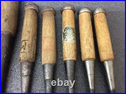 Japanese Carpenter Tool Nomi 10 Wood Chisels Set Vintage from japan