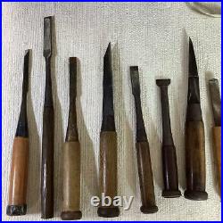 Japanese Chisel Nomi Carpenter Tool Set of 25 Woodworking Hand Tool