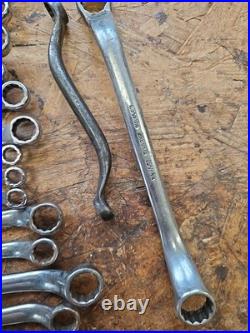 Job Lot 26 X Britool Ring Spanners Excellent Mix Of Sizes