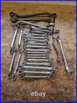 Job Lot 26 X Britool Ring Spanners Excellent Mix Of Sizes