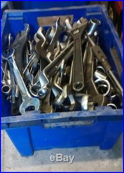 Job Lot Of Assorted Spanners, Sockets And Other Tools