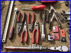 Job Lot Of Snap On, Mac Tools And Blue Point Spanners, Pliers, Ratchet, Air Tool