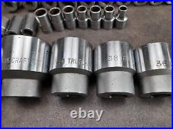 Job Lot of Various Size Truecraft Sockets Imperial Metric Whitworth ½/ ¾ Drive