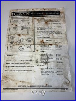 KLANN KL-113 commercial quality German brake piston wind back tool light use KLANN KL-113 commercial quality German brake piston wind back tool light use