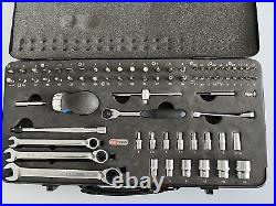 KS Tools Chrome Plus Socket Spanner Set 1/4 Inch 75 Pieces
