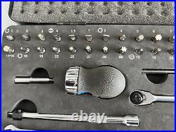 KS Tools Chrome Plus Socket Spanner Set 1/4 Inch 75 Pieces