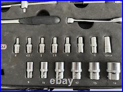 KS Tools Chrome Plus Socket Spanner Set 1/4 Inch 75 Pieces