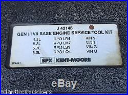 Kent Moore Tool J-43145 Ls1 Corvette Gen III Gen 3 V8 Base Engine Tool Kit