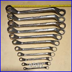 King Dick DDW Ring Spanner Set x 11 Chrome Vanadium Imperial 1/8W-3/4W