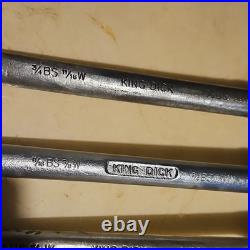 King Dick DDW Ring Spanner Set x 11 Chrome Vanadium Imperial 1/8W-3/4W