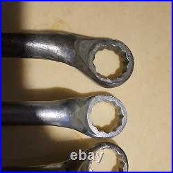King Dick DDW Ring Spanner Set x 11 Chrome Vanadium Imperial 1/8W-3/4W
