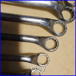 King Dick DDW Ring Spanner Set x 11 Chrome Vanadium Imperial 1/8W-3/4W