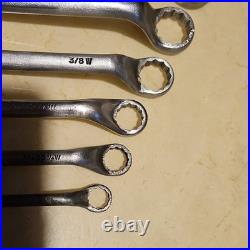 King Dick DDW Ring Spanner Set x 11 Chrome Vanadium Imperial 1/8W-3/4W