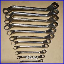 King Dick DDW Ring Spanner Set x 11 Chrome Vanadium Imperial 1/8W-3/4W
