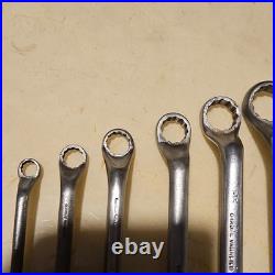 King Dick DDW Ring Spanner Set x 11 Chrome Vanadium Imperial 1/8W-3/4W