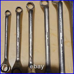 King Dick DDW Ring Spanner Set x 11 Chrome Vanadium Imperial 1/8W-3/4W